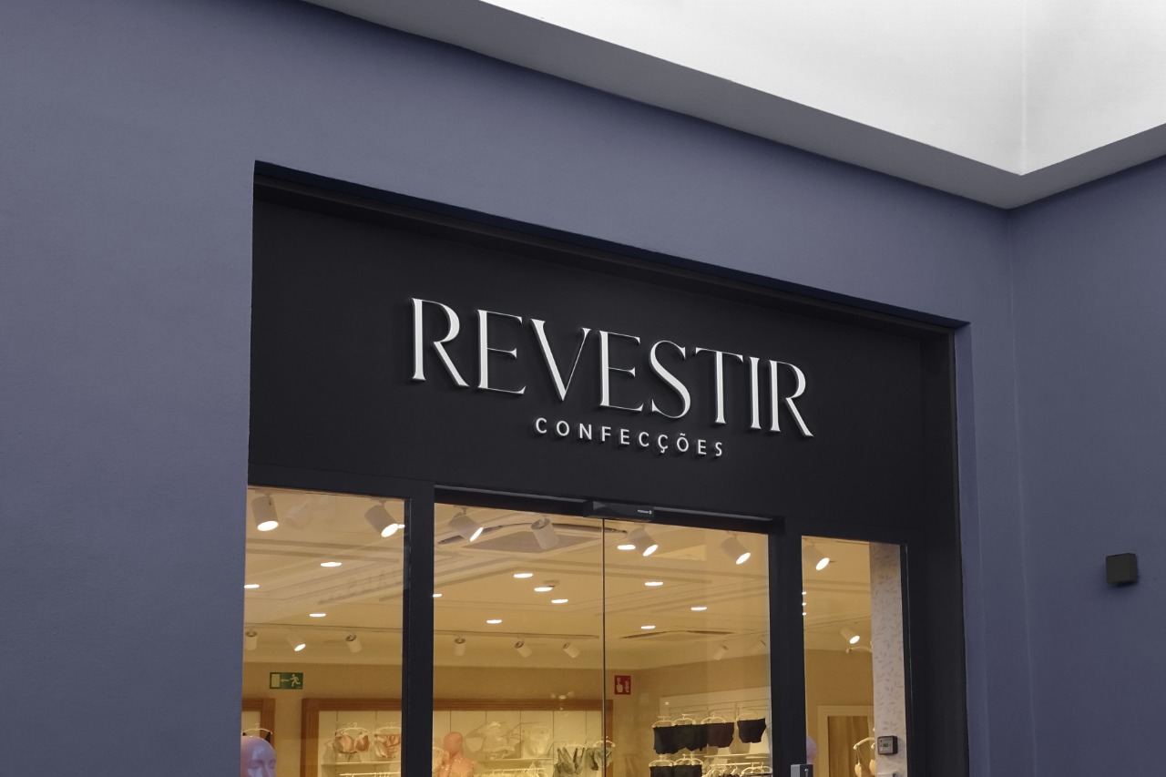 Fachada da loja Revestir Confecções